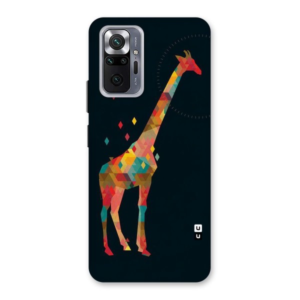 Colored Giraffe Back Case for Redmi Note 10 Pro