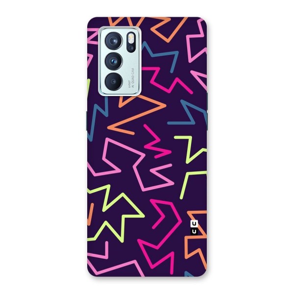 Colored Lines Back Case for Oppo Reno6 Pro 5G