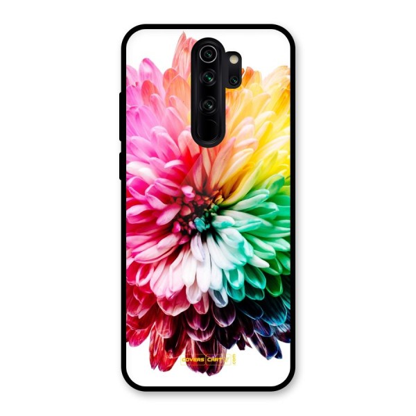 Colorful Flower Glass Back Case for Redmi Note 8 Pro