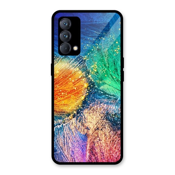 Colorful Leafs Vibrant Glass Back Case for Realme GT Master Edition