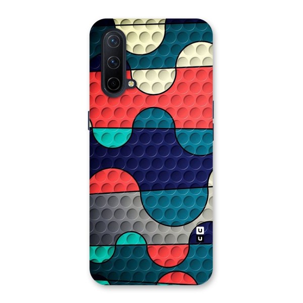 Colorful Puzzle Design Back Case for OnePlus Nord CE 5G
