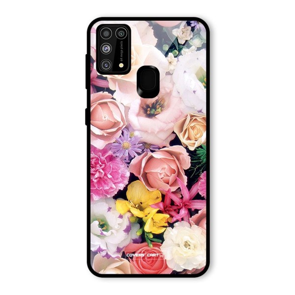 Colorful Roses Glass Back Case for Galaxy M31