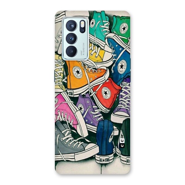 Colorful Shoes Back Case for Oppo Reno6 Pro 5G