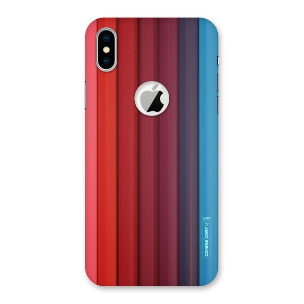 Colour Palette Back Case for iPhone XS Logo Cut