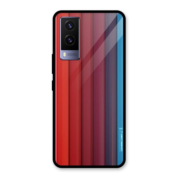 Colour Palette Glass Back Case for Vivo V21e 5G