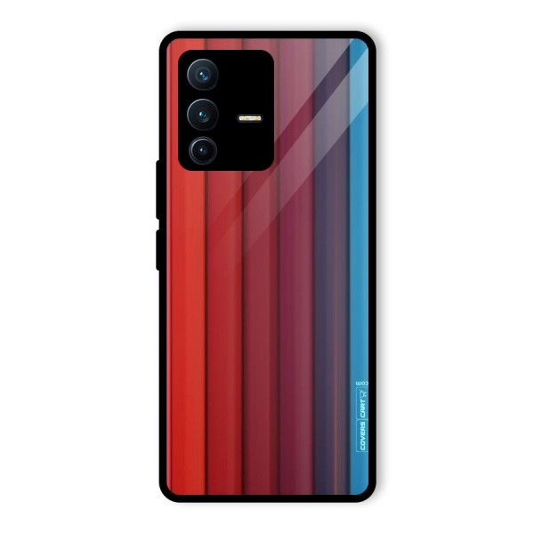 Colour Palette Glass Back Case for Vivo V23 Pro