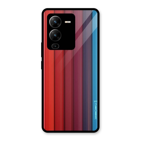 Colour Palette Glass Back Case for Vivo V25 Pro