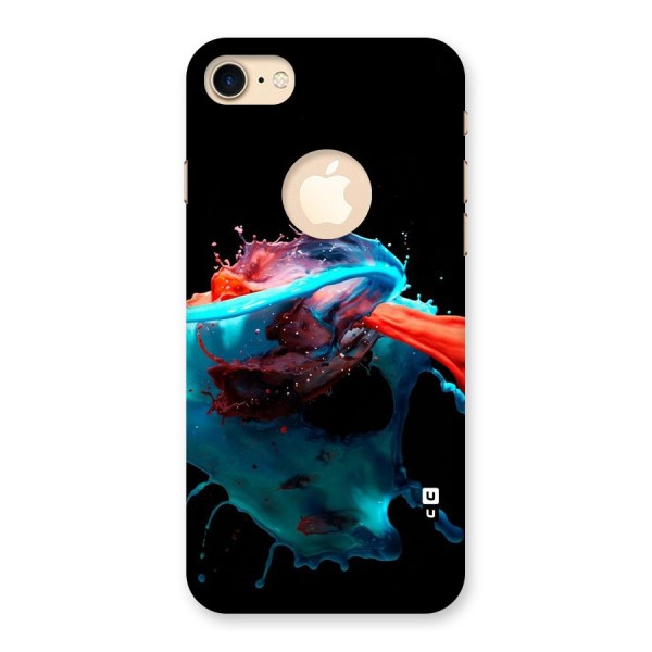 Colour War Back Case for iPhone 8 Logo Cut