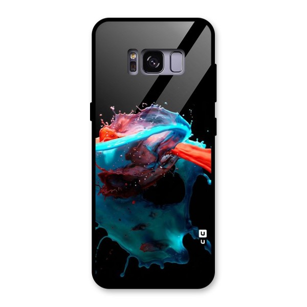 Colour War Glass Back Case for Galaxy S8