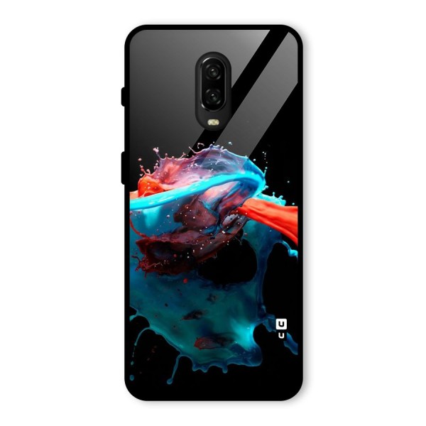 Colour War Glass Back Case for OnePlus 6T