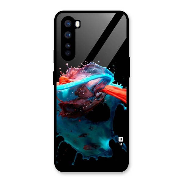 Colour War Glass Back Case for OnePlus Nord