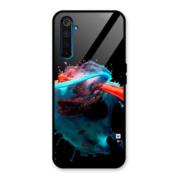 Colour War Glass Back Case for Realme 6 Pro