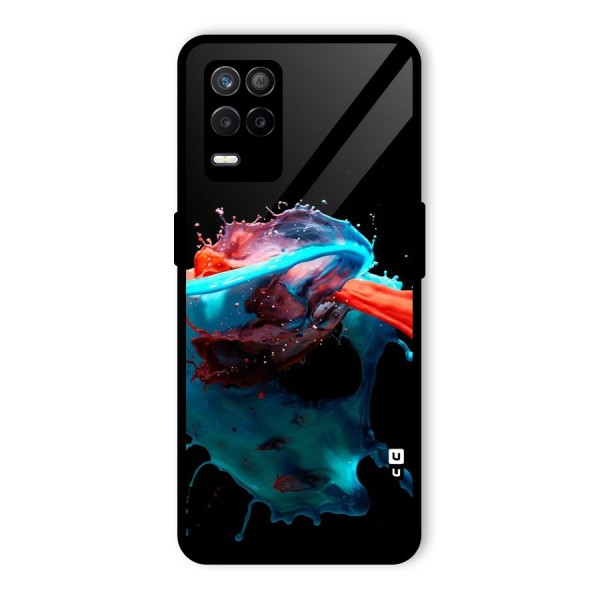 Colour War Glass Back Case for Realme 9 5G