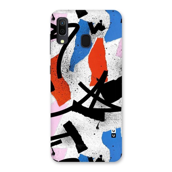 Coloured Abstract Art Back Case for Galaxy A20