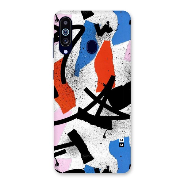 Coloured Abstract Art Back Case for Galaxy A60