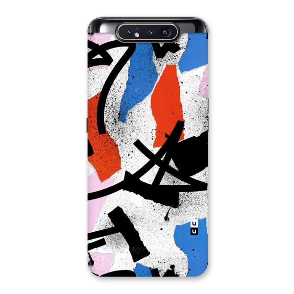 Coloured Abstract Art Back Case for Galaxy A80