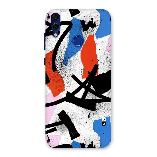 Coloured Abstract Art Back Case for Honor 8C