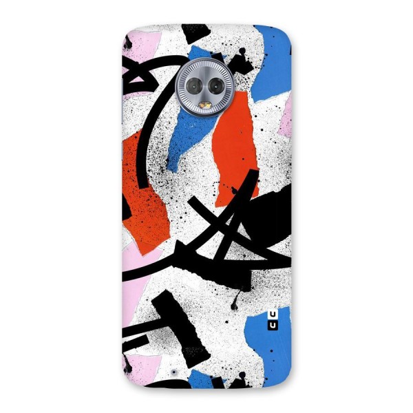 Coloured Abstract Art Back Case for Moto G6