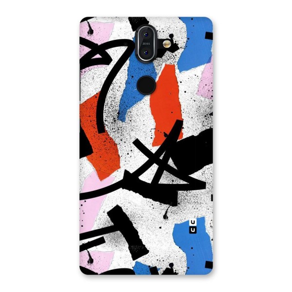 Coloured Abstract Art Back Case for Nokia 8 Sirocco