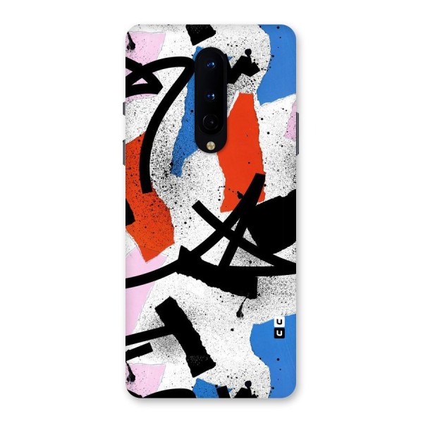 Coloured Abstract Art Back Case for OnePlus 8