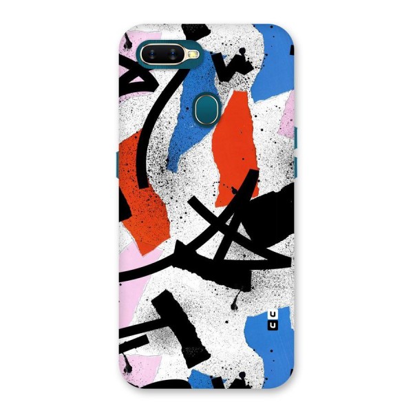 Coloured Abstract Art Back Case for Oppo A12