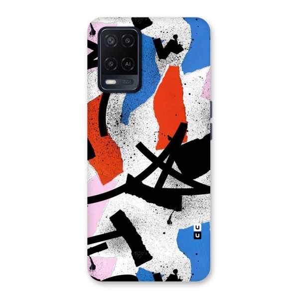 Coloured Abstract Art Back Case for Oppo A54