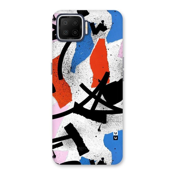 Coloured Abstract Art Back Case for Oppo F17