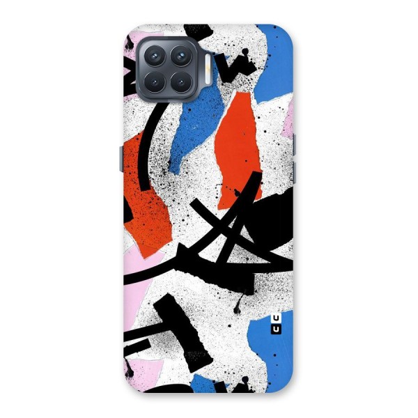 Coloured Abstract Art Back Case for Oppo F17 Pro