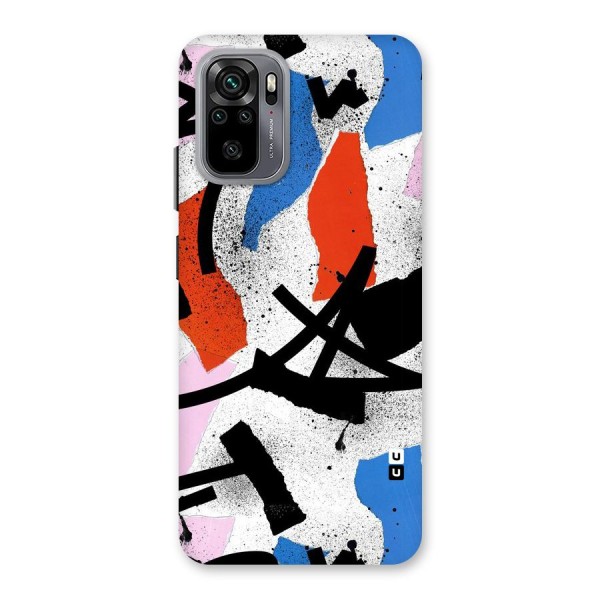 Coloured Abstract Art Back Case for Redmi Note 10