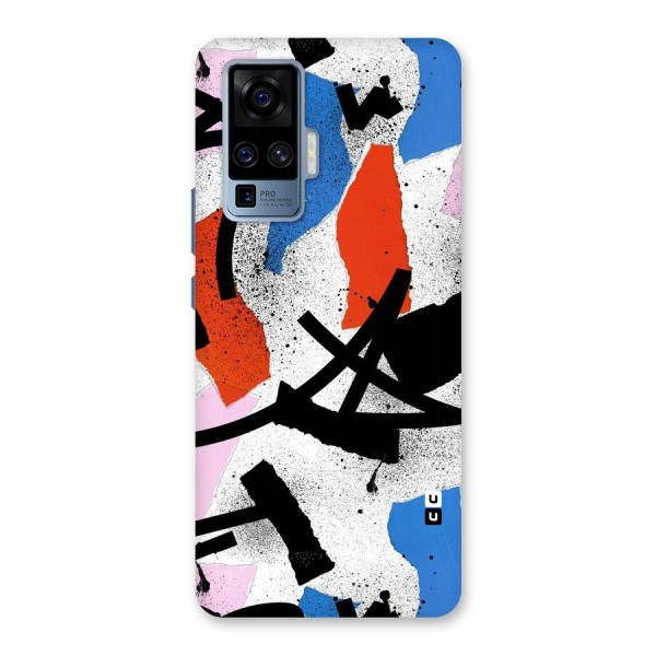 Coloured Abstract Art Back Case for Vivo X50 Pro