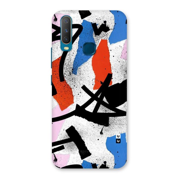 Coloured Abstract Art Back Case for Vivo Y12