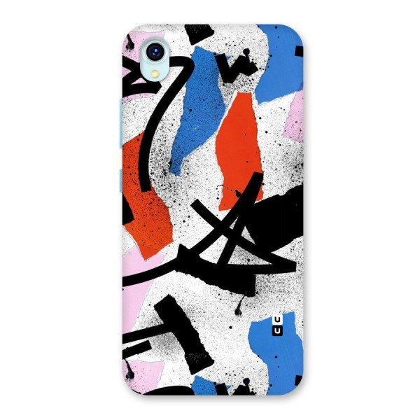 Coloured Abstract Art Back Case for Vivo Y1s