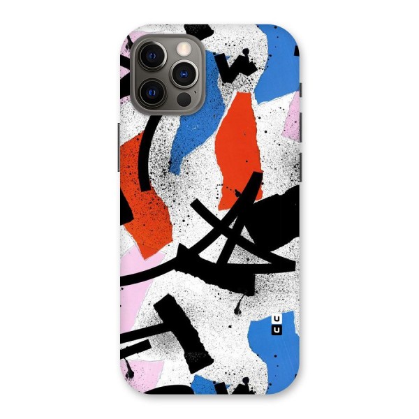 Coloured Abstract Art Back Case for iPhone 12 Pro