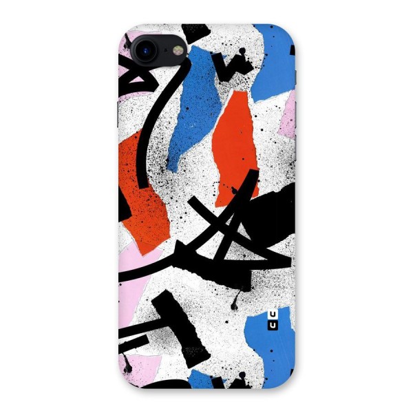 Coloured Abstract Art Back Case for iPhone SE 2020