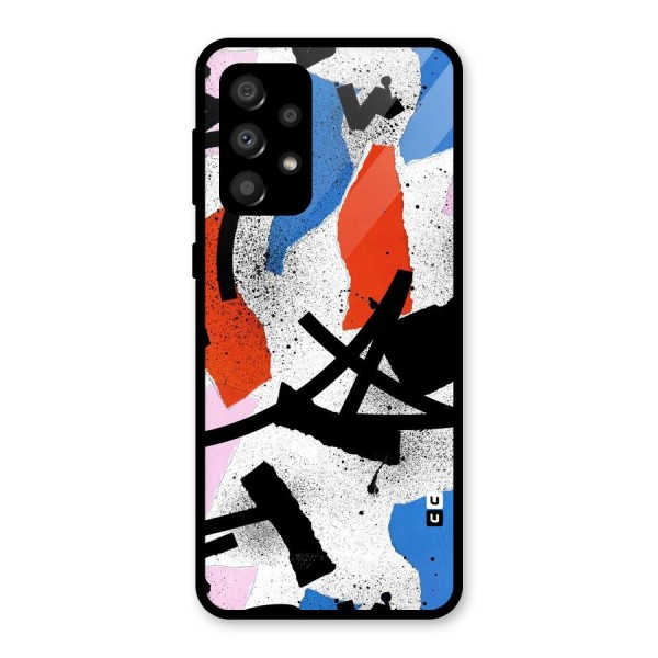 Coloured Abstract Art Glass Back Case for Galaxy A32