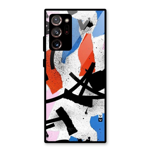 Coloured Abstract Art Glass Back Case for Galaxy Note 20 Ultra