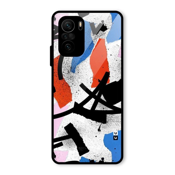 Coloured Abstract Art Glass Back Case for Mi 11x