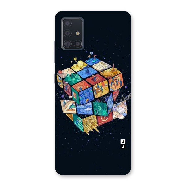 Coloured Rubic Back Case for Galaxy A51