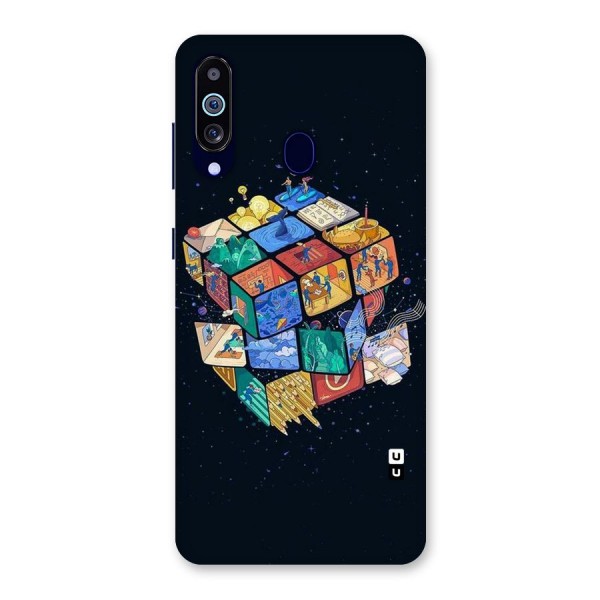 Coloured Rubic Back Case for Galaxy A60