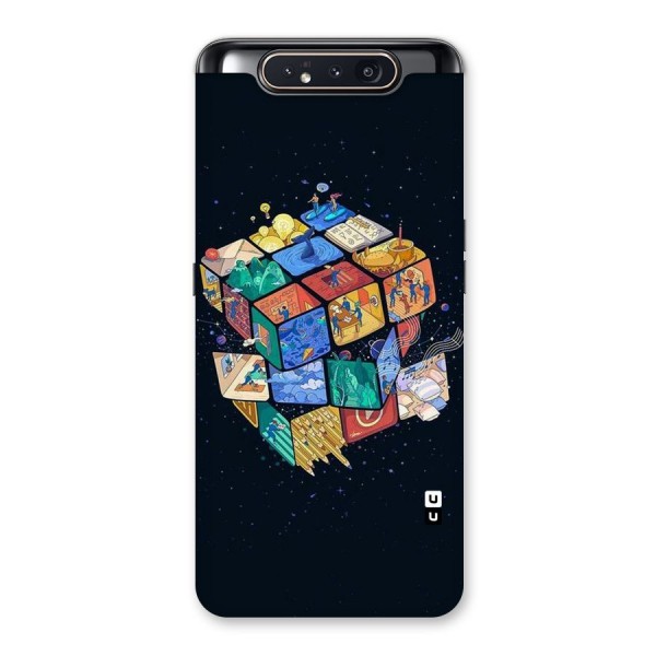 Coloured Rubic Back Case for Galaxy A80