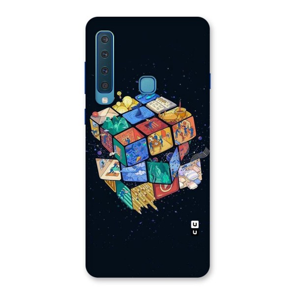 Coloured Rubic Back Case for Galaxy A9 (2018)