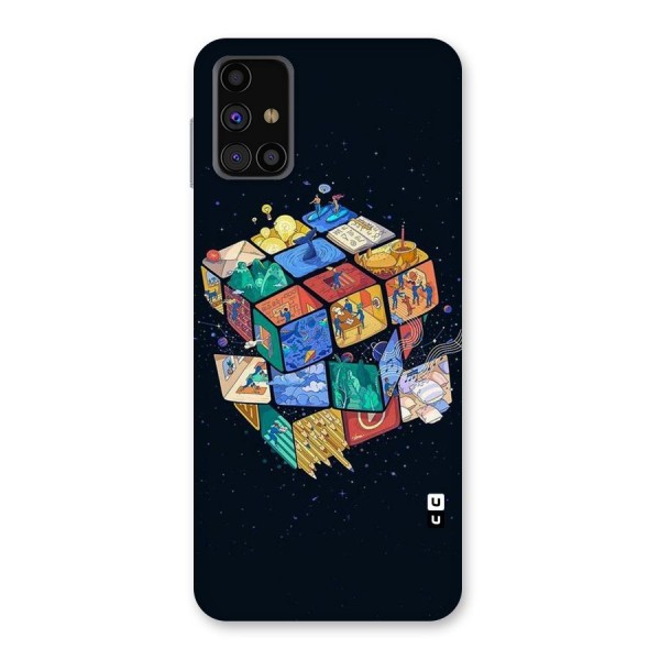 Coloured Rubic Back Case for Galaxy M31s