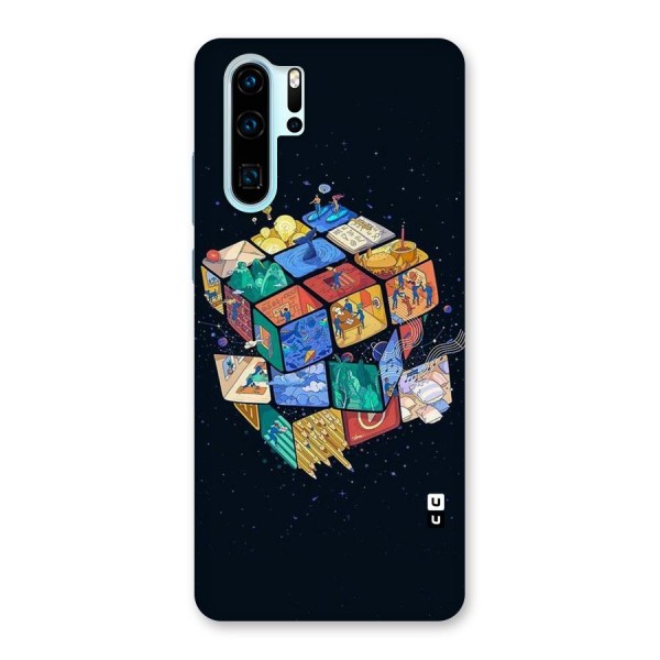 Coloured Rubic Back Case for Huawei P30 Pro