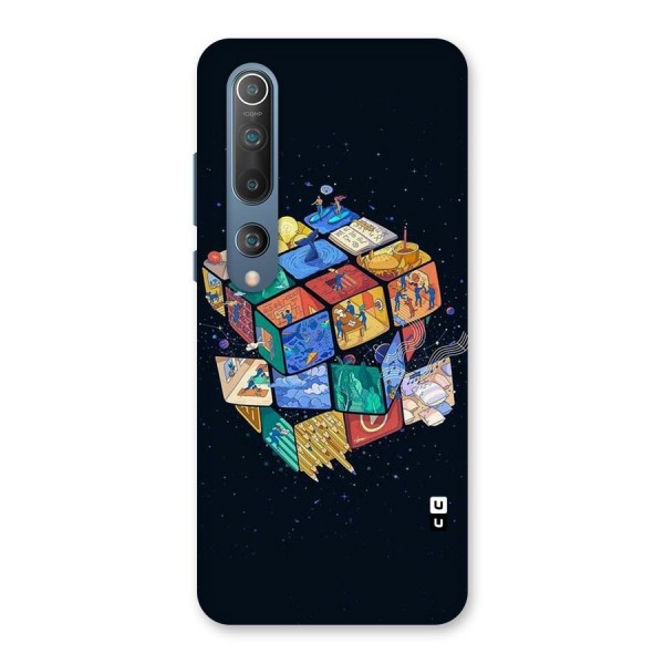 Coloured Rubic Back Case for Mi 10