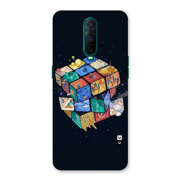 Coloured Rubic Back Case for Oppo R17 Pro