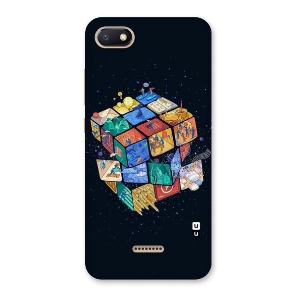 Coloured Rubic Back Case for Redmi 6A