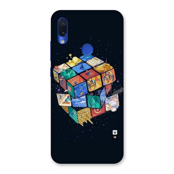 Coloured Rubic Back Case for Redmi Note 7