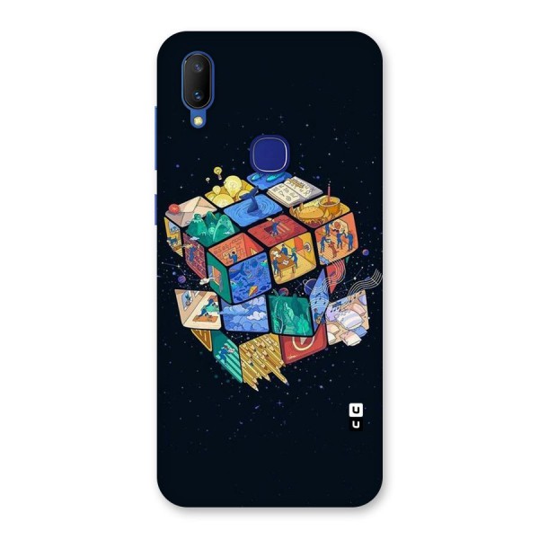 Coloured Rubic Back Case for Vivo V11