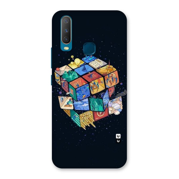 Coloured Rubic Back Case for Vivo Y12