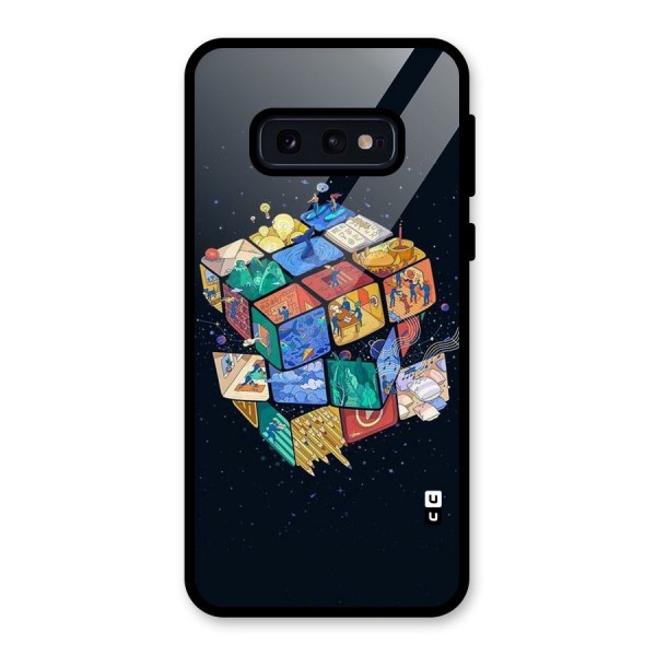 Coloured Rubic Glass Back Case for Galaxy S10e